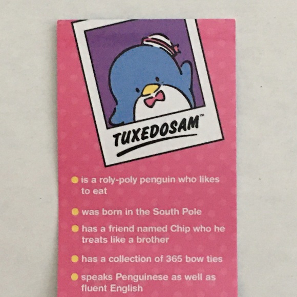 New Sanrio Friend of the Month Pin TUXEDO SAM and Story Card June 2016 Limited - Picture 6 of 7